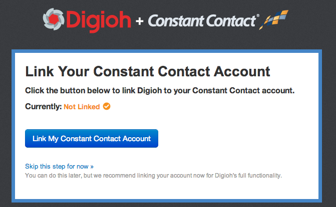 Link Digioh to ConstantContact