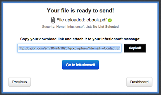 Digioh download link for Infusionsoft