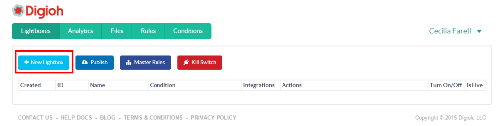 Digioh Lightboxes | New Lightbox