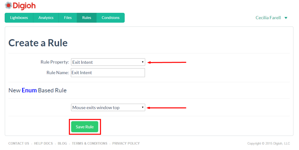 Digioh Rules | Save Rule